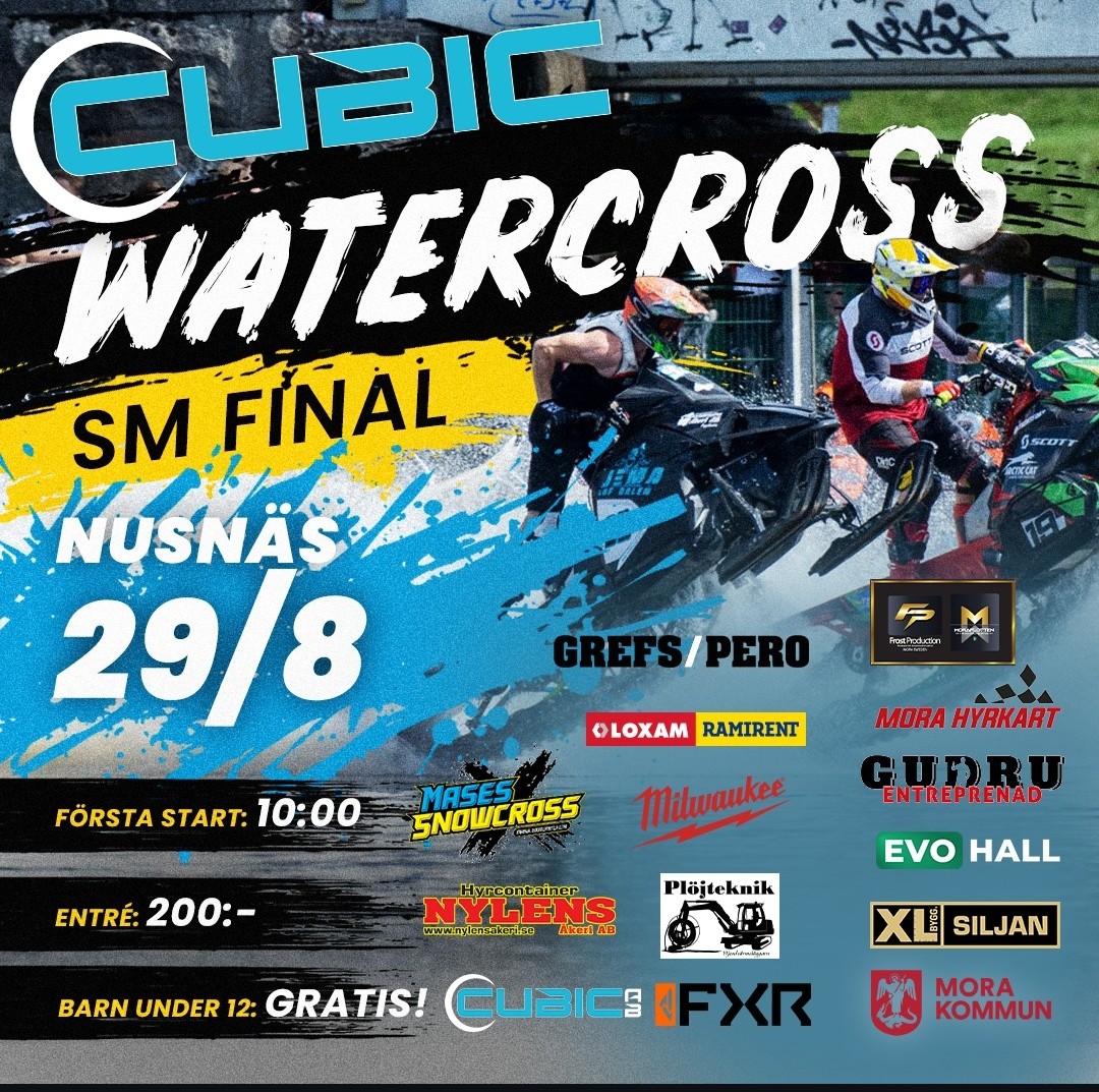 Sverigecupen SM final Skotercross på vatten